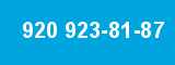 920 923-81-87 920 923-81-87